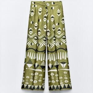 Zara | Wide Leg Satin Pants